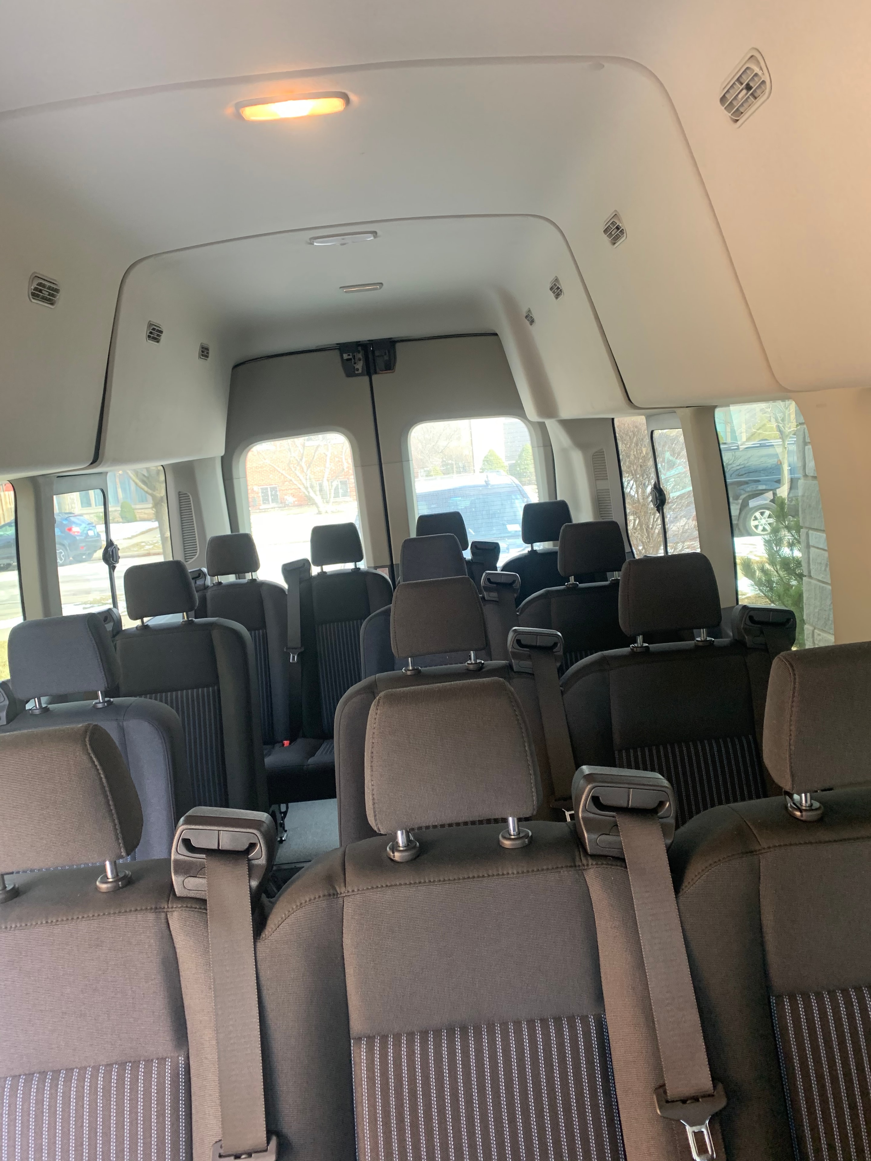 Sprinter van interior cabin view