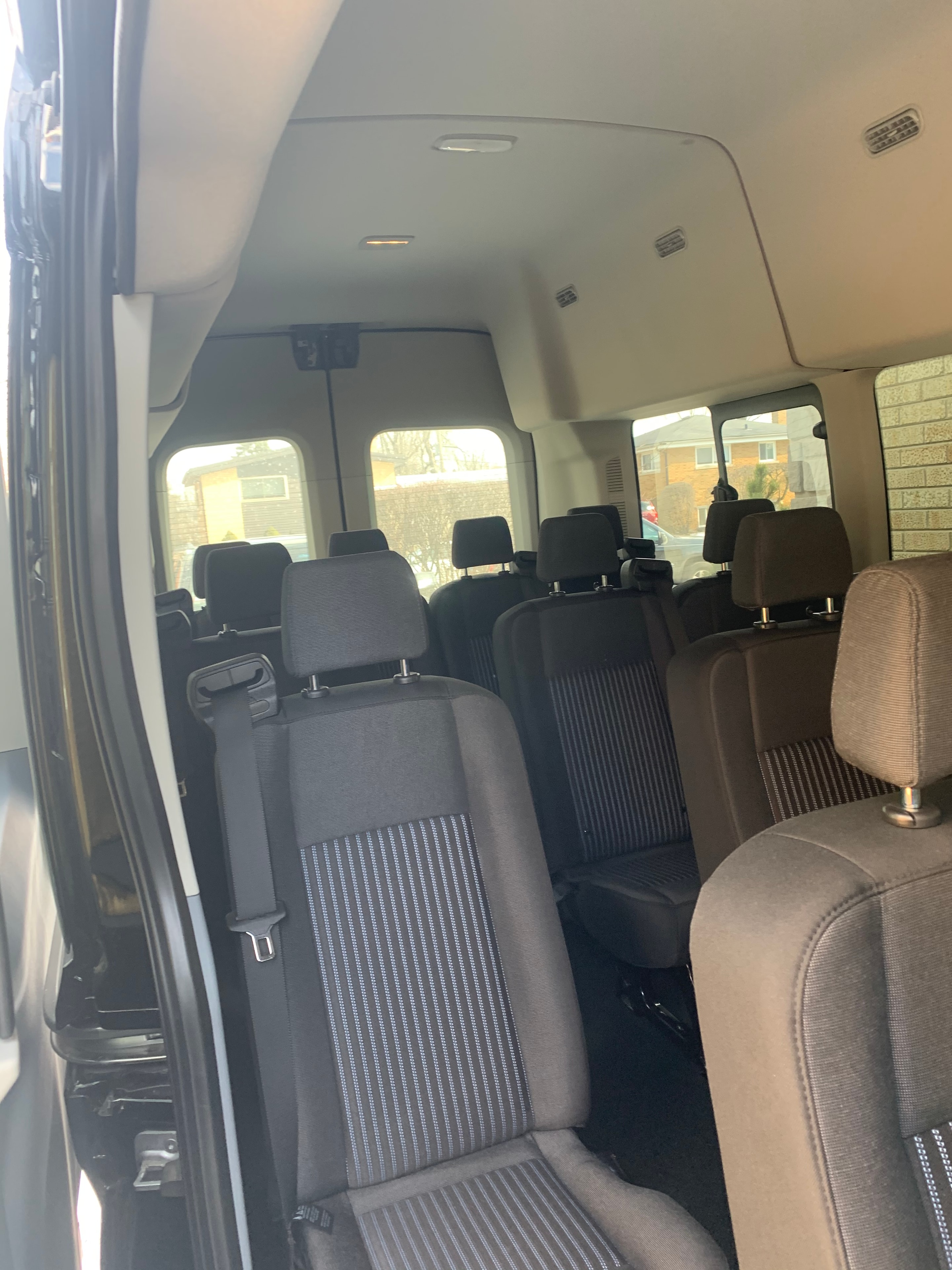 Sprinter van interior rear seats